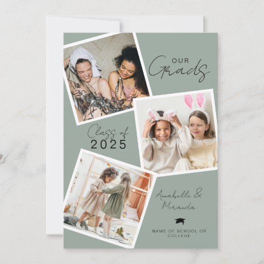 ons gemeenschappelijk Afstuderen Afstudeerders Feestdagenkaart (Voorkant)