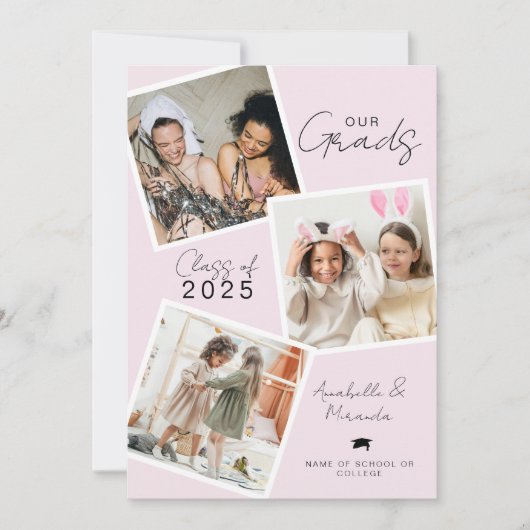 ons gemeenschappelijk Afstuderen Afstudeerders Feestdagenkaart (Voorkant)