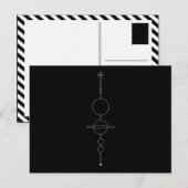 Ons geometrisch zonnestelsel briefkaart (Voorkant / Achterkant)