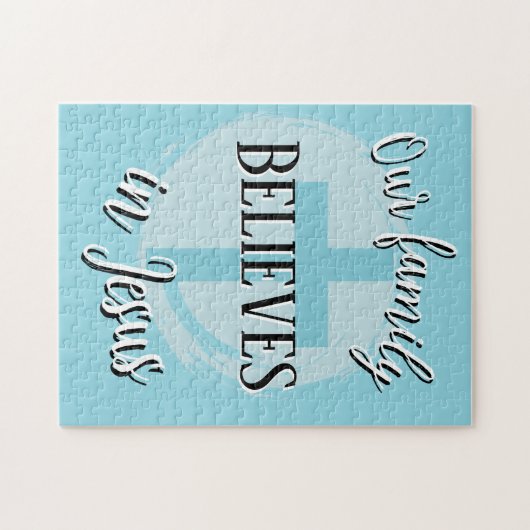 Ons gezin gelooft in Jezus Legpuzzel (Horizontaal)
