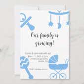 Ons gezin groeit Baby shower Kaart (Voorkant)