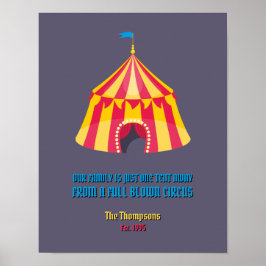 Ons gezin is slechts één neiging tot vreemd poster