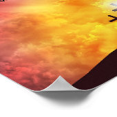 Ons God acht het Poster van de Premium Canvas Glos (Hoek)