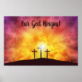 Ons God acht het Poster van de Premium Canvas Glos (Voorkant)