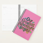 Ons grootste avontuur begint - Baby aankondiging Planner (Display)