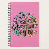 Ons grootste avontuur begint - Baby aankondiging Planner (Voorkant)