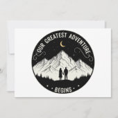 Ons Grootste Avontuur Begint | Rustic Mountain Co Kaart (Voorkant)