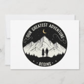 Ons Grootste Avontuur Begint | Rustic Mountain Co Kaart (Achterkant)