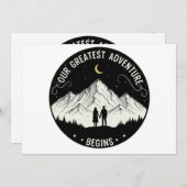 Ons Grootste Avontuur Begint | Rustic Mountain Co Kaart (Voorkant / Achterkant)