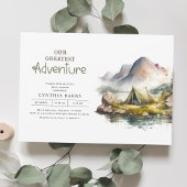 Ons grootste avontuur bergt Wilde Baby shower Kaart