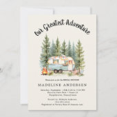 Ons grootste avontuur Camping Sage Baby shower Kaart (Voorkant)