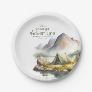 Ons grootste avontuur in de wilde Natuur Camping Papieren Bordje