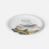 Ons grootste avontuur in de wilde Natuur Camping Papieren Bordje (Gekanteld)