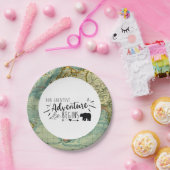 Ons grootste avontuur  kaart Beer Papieren Bordje (Feest)