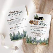 Ons Grootste Avontuur Mama Beer Babyshower Kaart