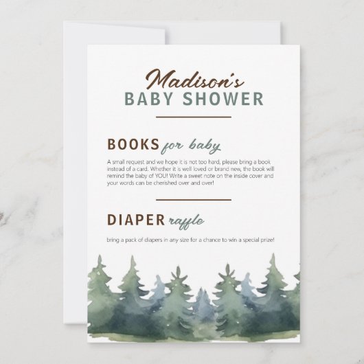 Ons grootste avontuur Oh Deer Baby shower Kaart (Achterkant)