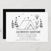 Ons grootste avontuurlijk Baby shower Kaart (Voorkant / Achterkant)