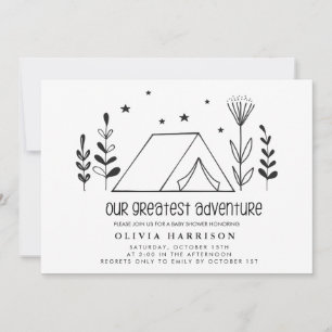 Ons grootste avontuurlijk Baby shower Kaart