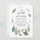 Ons grootste avontuurlijk Baby shower Kaart (Voorkant)