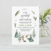 Ons grootste avontuurlijk Baby shower Kaart (Staand voorkant)