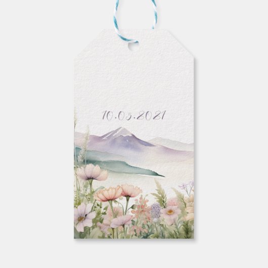 Ons grootste avontuurlijke baby shower cadeaulabel (Achterkant)