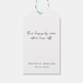 'Ons 'Happily Ever After' begint te golfen' Huweli Cadeaulabel