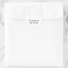 'Ons 'Happily Ever After' begint te golfen' huweli Hart Sticker