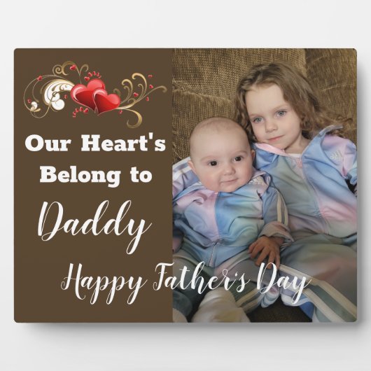 Ons hart behoort tot papa fotoplaat (Voorkant)