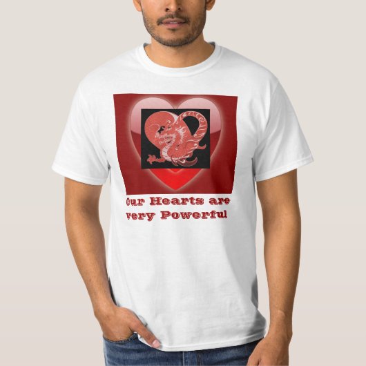 Ons hart mannen shirten t-shirt (Voorkant)