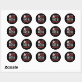 Ons hart spreekt als we Salsa dans Ronde Sticker (Vel)