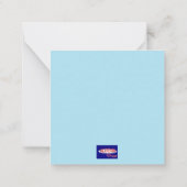 Ons hart voelde sympathie notitiekaartje (Achterkant)