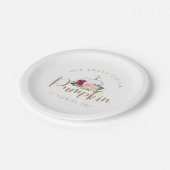 Ons heerlijk kleine pompoenBord Papieren Bordje (Gekanteld)