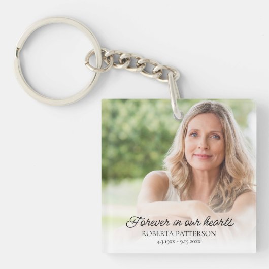 Ons Herinneringsfoto Geschenk voor Altijd Sleutelhanger (Voorkant)