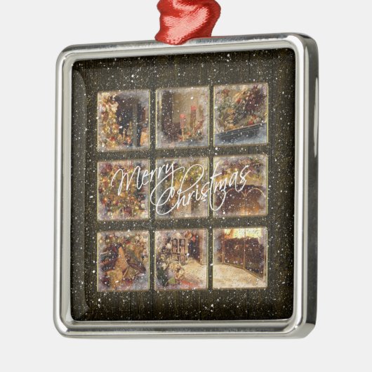 "Ons huis aan uw kerstversiering Metalen Ornament (Links)
