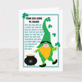 Ons huis aan Yours St Patrick's Leprechaun Kaart