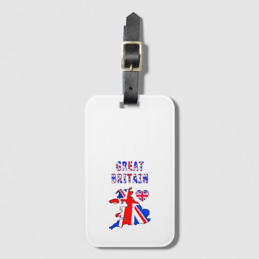 ONS HUIS - BRITAIN design collectie Bagagelabel (Voorkant (verticaal))