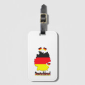 ONS HUIS - DUITSLAND design collectie Bagagelabel (Voorkant (verticaal))