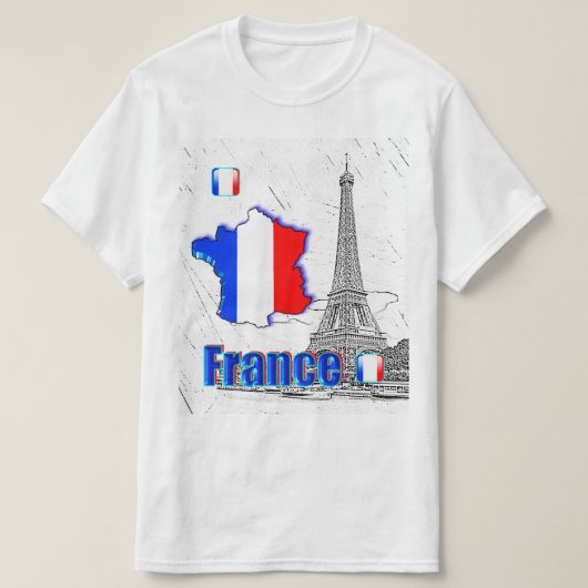 ONS HUIS - FRANKRIJK design collectie T-shirt (Design voorkant)