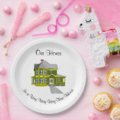 Ons Huis Gepersonaliseerd Papieren Bordje (Feest)
