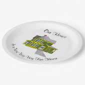 Ons Huis Gepersonaliseerd Papieren Bordje (Gekanteld)