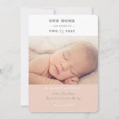 Ons huis is gegroeid door twee meter geboorteaanko aankondiging (Voorkant)