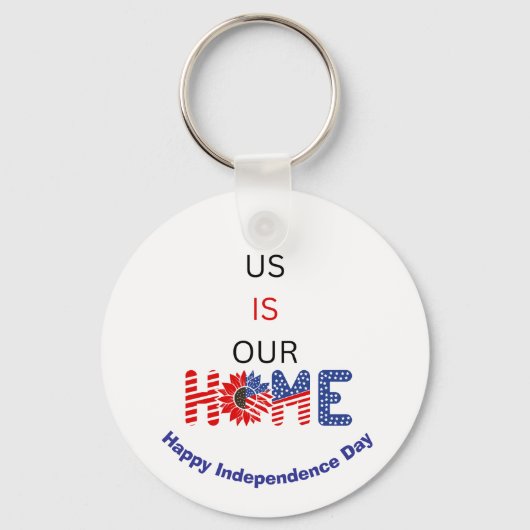 "Ons huis is ons vaderlandslievende gebruik" Sleutelhanger (Voorkant)