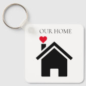 Ons huis met Ierse zegen Sleutelhanger (Voorkant)