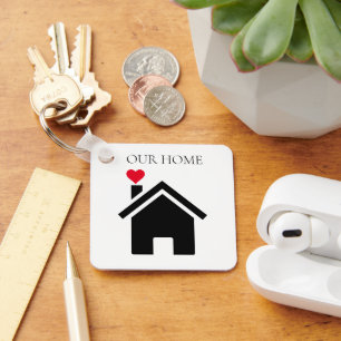 Ons huis met Ierse zegen Sleutelhanger