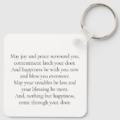 Ons huis met Ierse zegen Sleutelhanger (Achterkant)