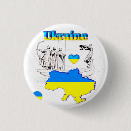 ONS HUIS - OEKRAÏNE design collectie Ronde Button 3,2 Cm