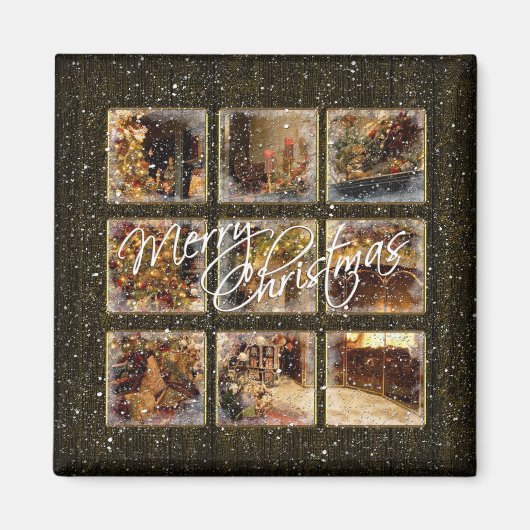 Ons Huis voor de kerstmagneet van Yours Magneet (Voorkant)