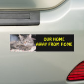 Ons huis weg van huis RV Bumpersticker (Op auto)