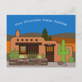 Ons Humble Adobe Southwest Style Nieuw Adres Aankondigingskaart (Voorkant)