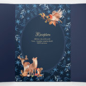 Ons Huwelijk 6 pagina's Spaanse Huwelijksuitnodigi Drieluik Uitnodiging (Binnenkant midden)